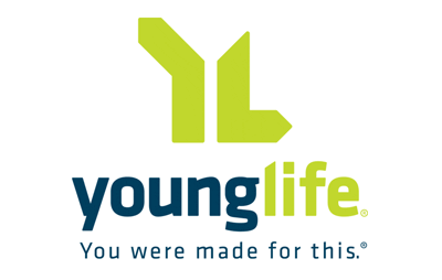 Young Life logo with green "YL" above "young life" and the tagline, at First Presbyterian Baton Rouge. You were made for this.