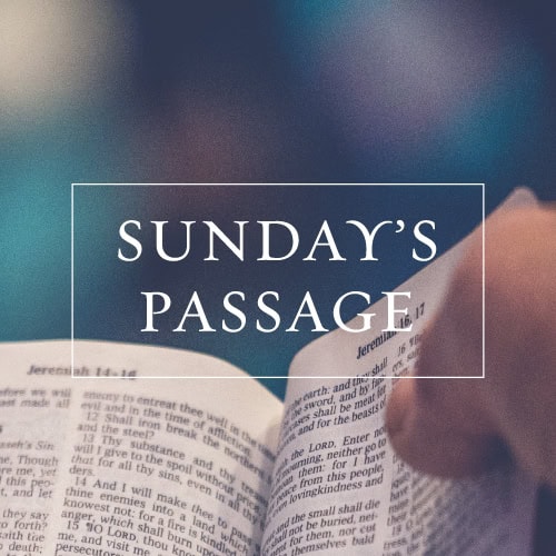 A hand holds open a Bible to Jeremiah with 